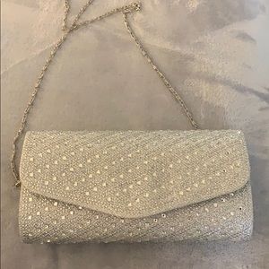 Silver Clutch/ Crossbody